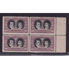 ARGENTINA 1910 GJ 310 CUADRO DE ESTAMPILLAS NUEVAS MINT U$ 19,80